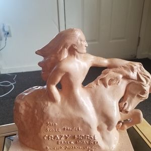 Scale model of Crazy Horse Mountain in S. Dakota